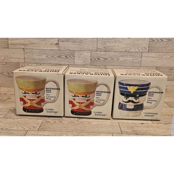 Vintage Nutcracker Mug Bundle. Lord Tartan/Captain Fritz New in Box. - Picture 1 of 11